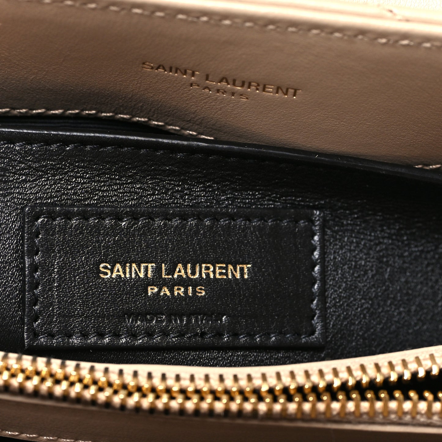 Calfskin Y Quilted Monogram Small Loulou Chain Satchel Dark Beige