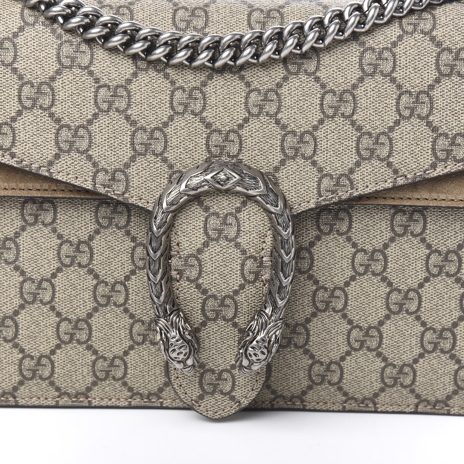 Gucci GG Supreme Monogram Small Dionysus Shoulder Bag Taupe 10 of 10