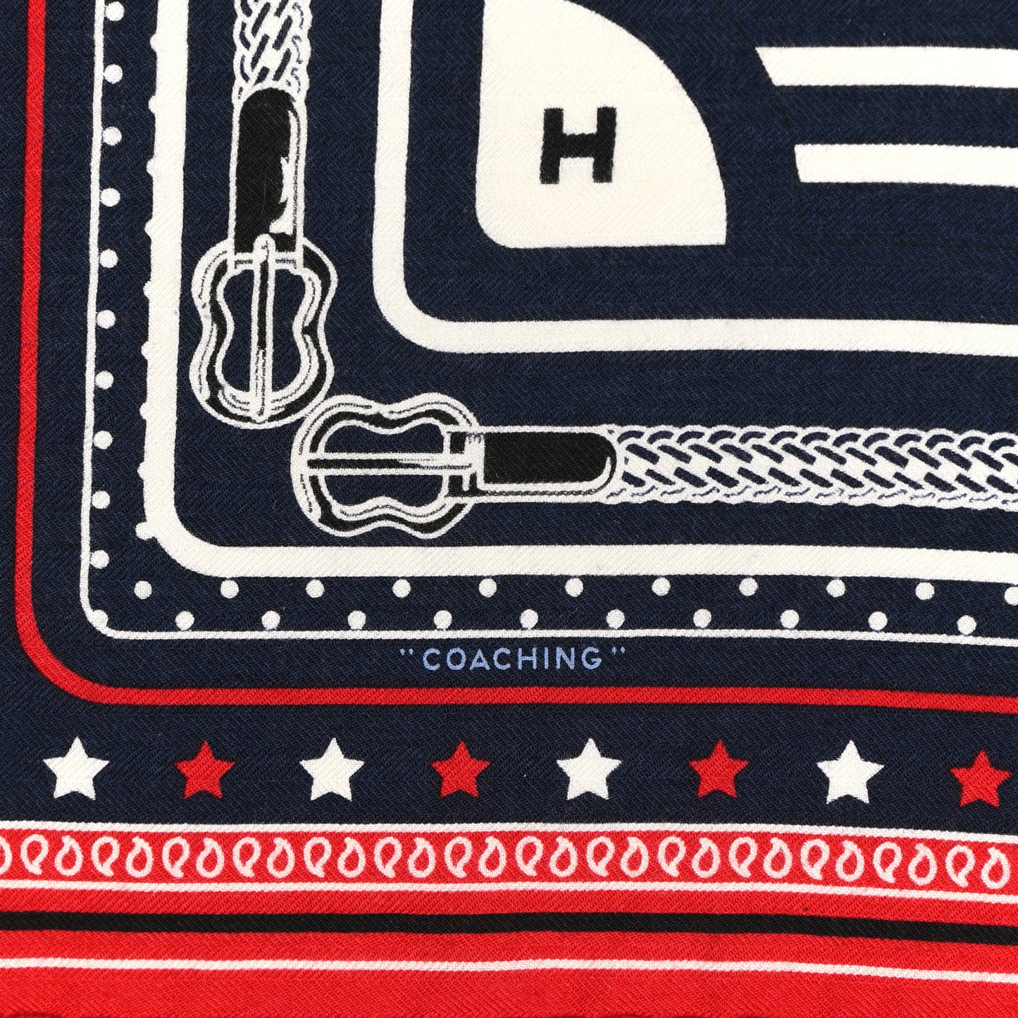 Cashmere Silk Coaching Bandana Scarf 55