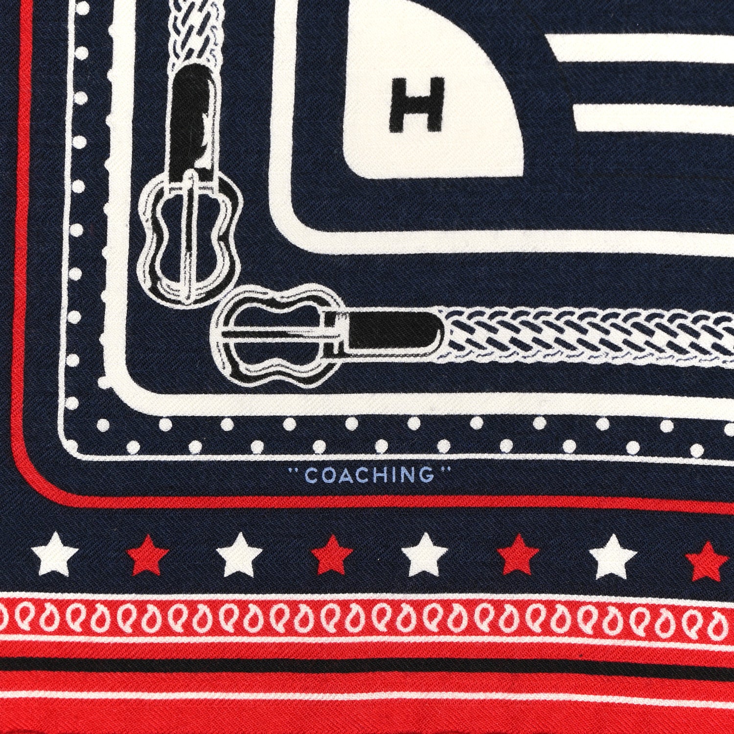Hermes Cashmere Silk Coaching Bandana Scarf 55 5 of 5