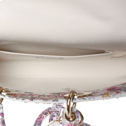 Christian Dior Calfskin Embroidered Butterfly Printed Lady D-Joy Multicolor 5 of 9