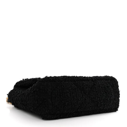 Chanel Tweed Quilted Medium Chanel 19 Flap Black 4 of 9
