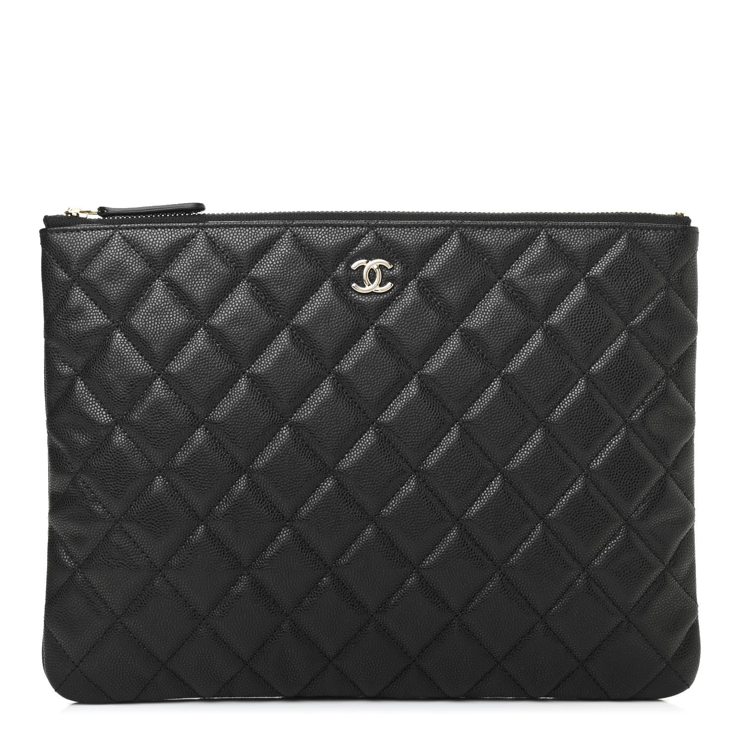 Chanel Caviar Quilted Medium Cosmetic Case Black 1 of 7