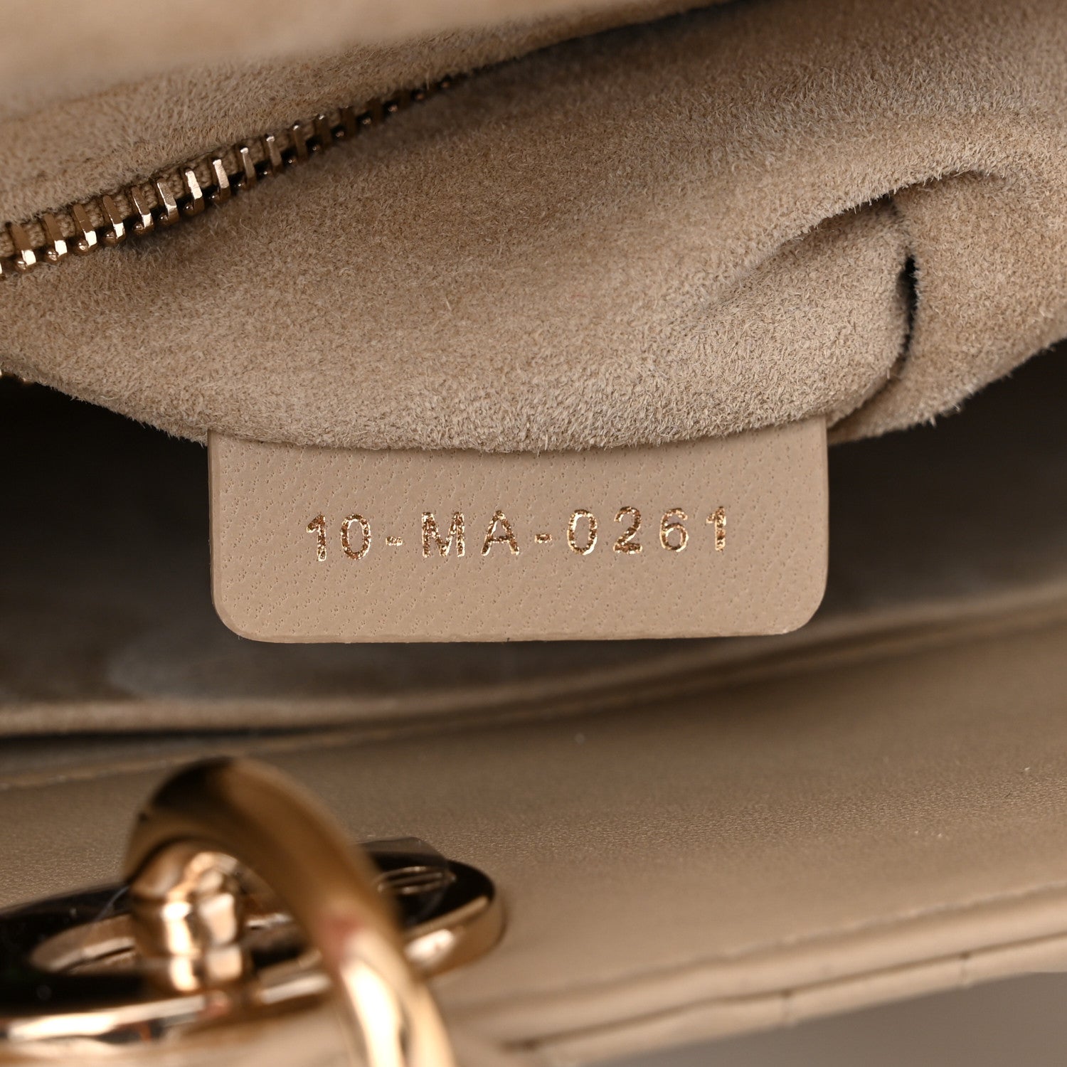Christian Dior Lambskin Cannage Small My ABCDior Lady Dior Desert