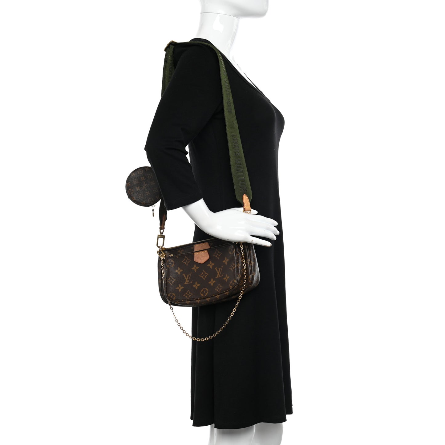 Monogram Multi Pochette Accessories Kaki