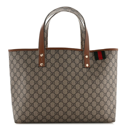 Gucci GG Plus Monogram Medium Signature Web Loop Tote Brown 1 of 10