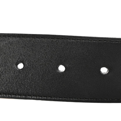 Gucci Moon Calfskin Pearl Double G 40mm Belt 90 36 Black Cream 3 of 6