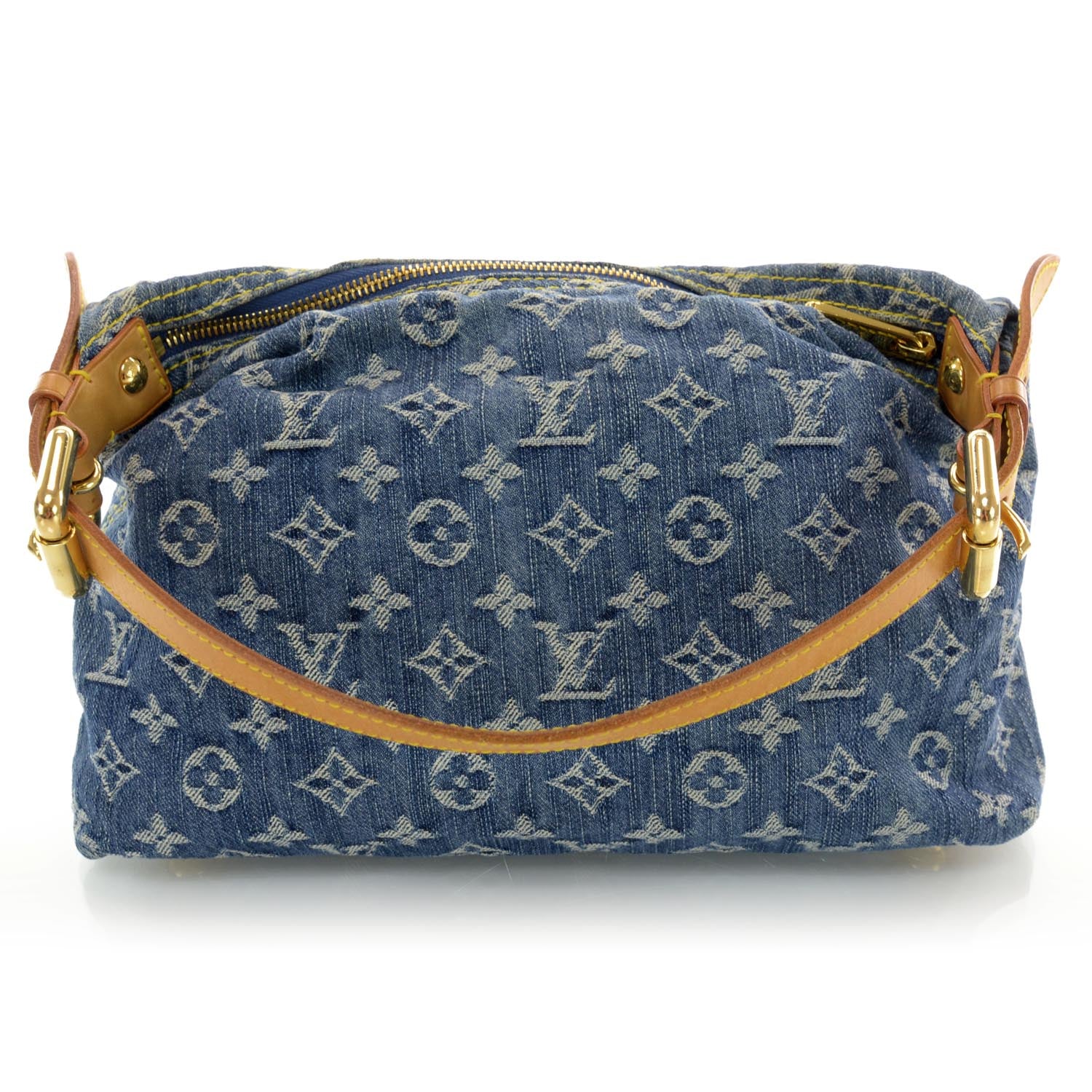 Louis Vuitton Monogram Denim Baggy PM Blue 3 of 7
