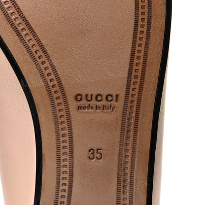 Gucci Malaga Kid Web Womens Horsebit Loafers 35 Skin Rose 7 of 9