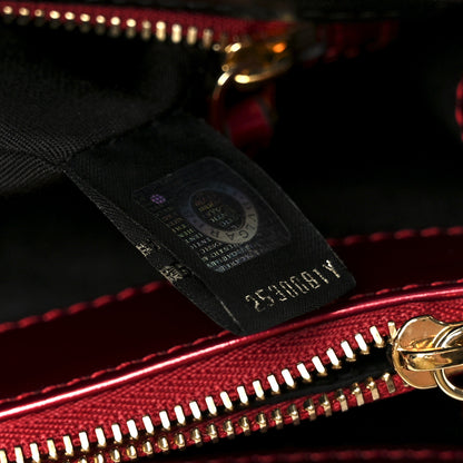 Bulgari Metallic Calfskin Serpenti Forever Shoulder Bag Red 8 of 12