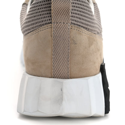 Hermes Air Mesh Suede Goatskin Bouncing Sneakers 38 Beige Camel 10 of 14