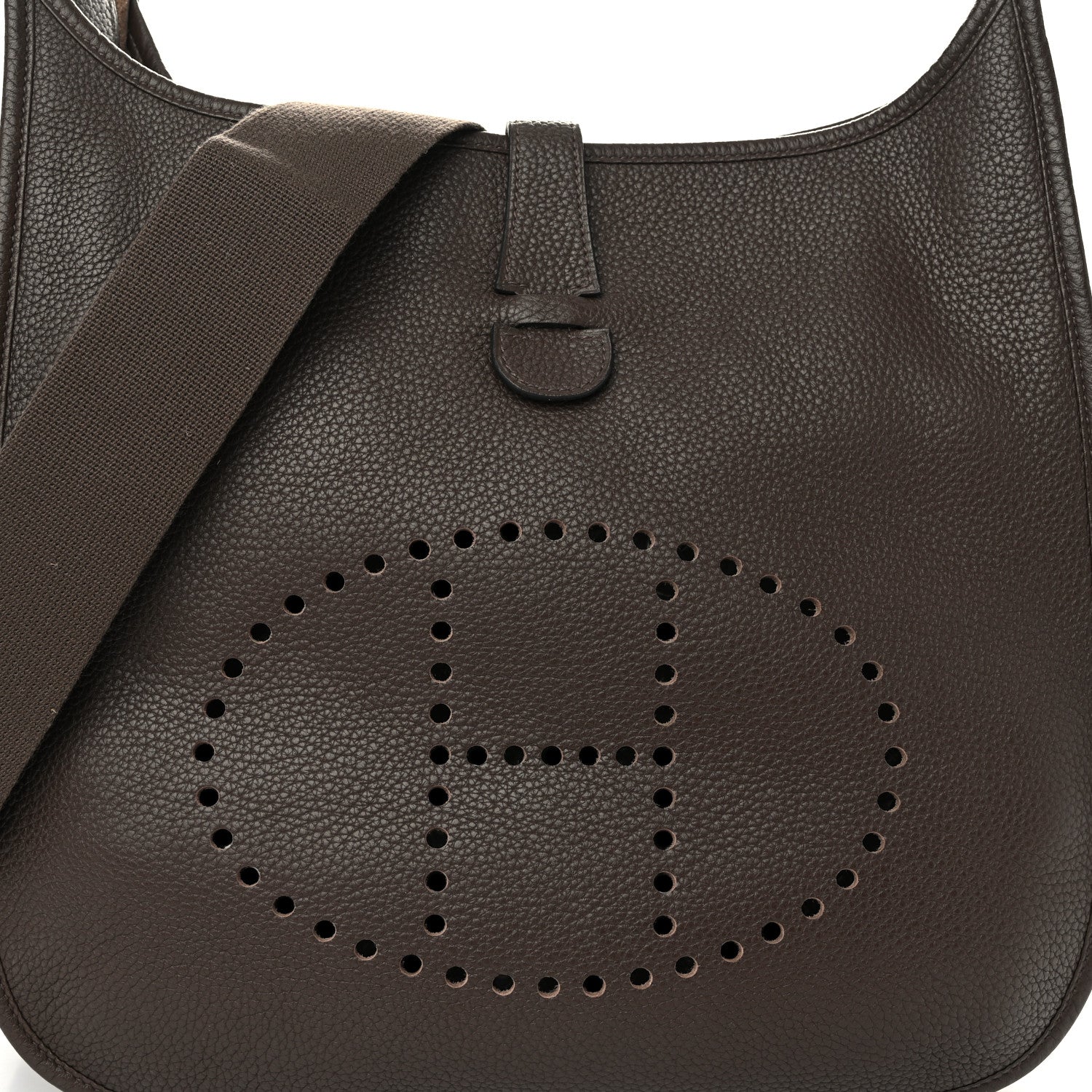 Hermes Taurillon Clemence Evelyne III GM Cocoa 8 of 11