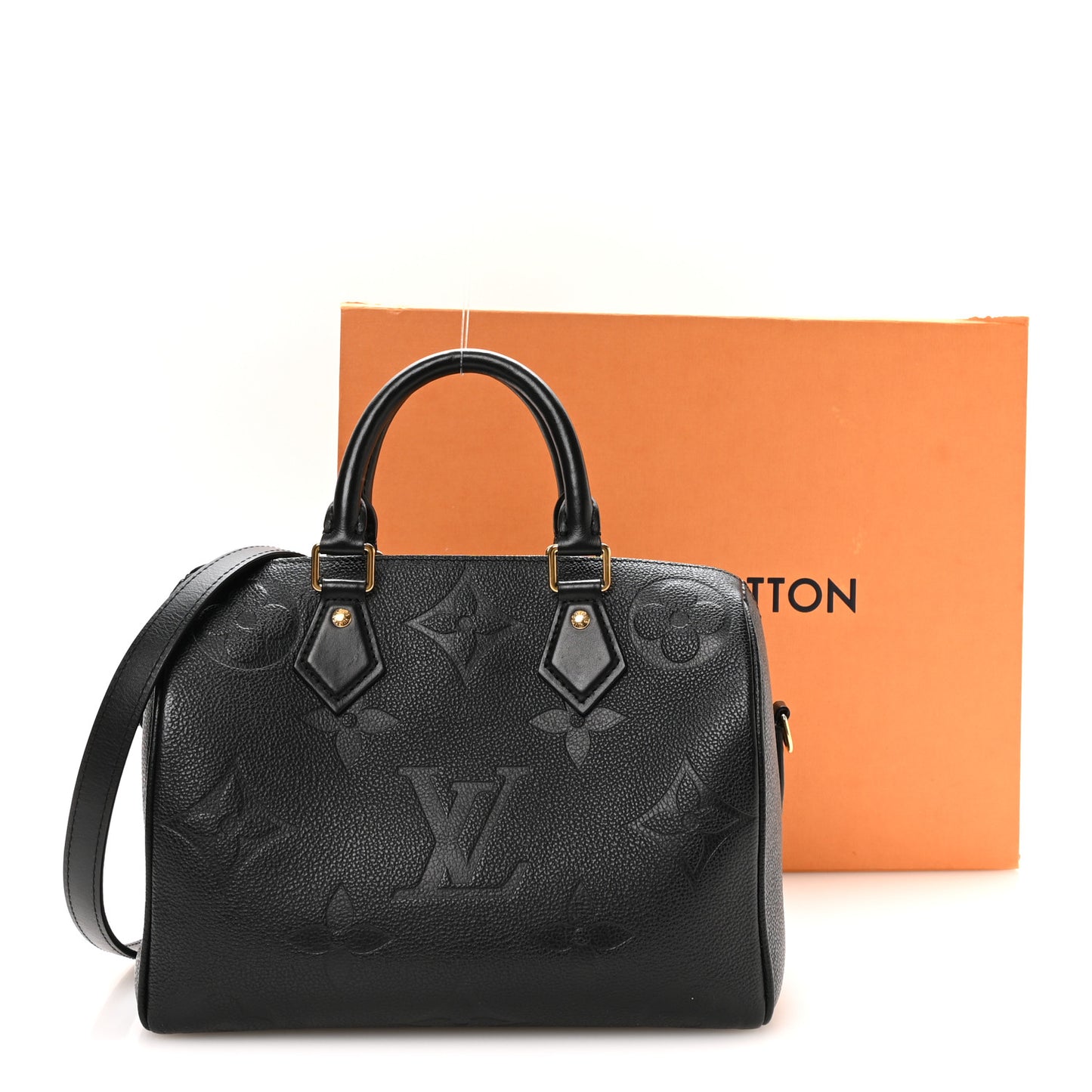 Empreinte Monogram Giant Speedy Bandouliere 25 Black