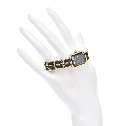 Chanel Stainless Steel Lambskin 20mm Chain Premiere Quartz Watch Gold M 2 of 5