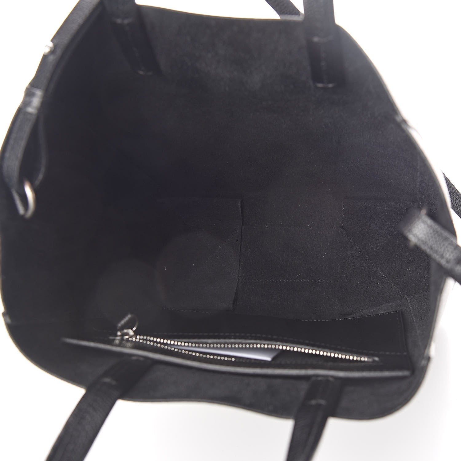 Celine Grained Calfskin Small Vertical Cabas Black 5 of 9
