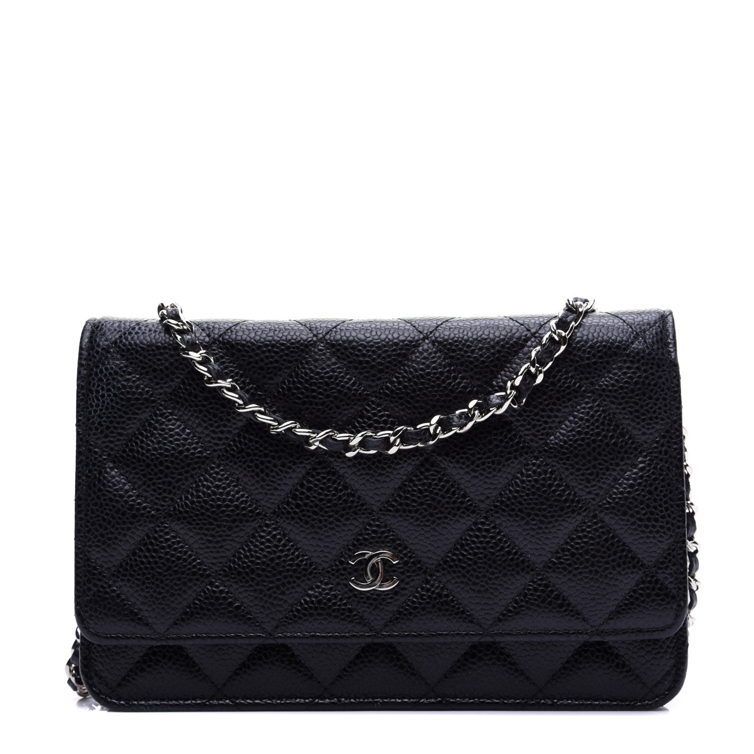 Chanel Caviar Quilted Wallet On Chain WOC Black 1 of 11