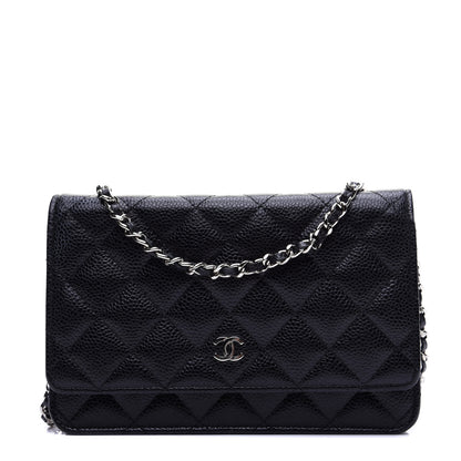 Chanel Caviar Quilted Wallet On Chain WOC Black 1 of 11