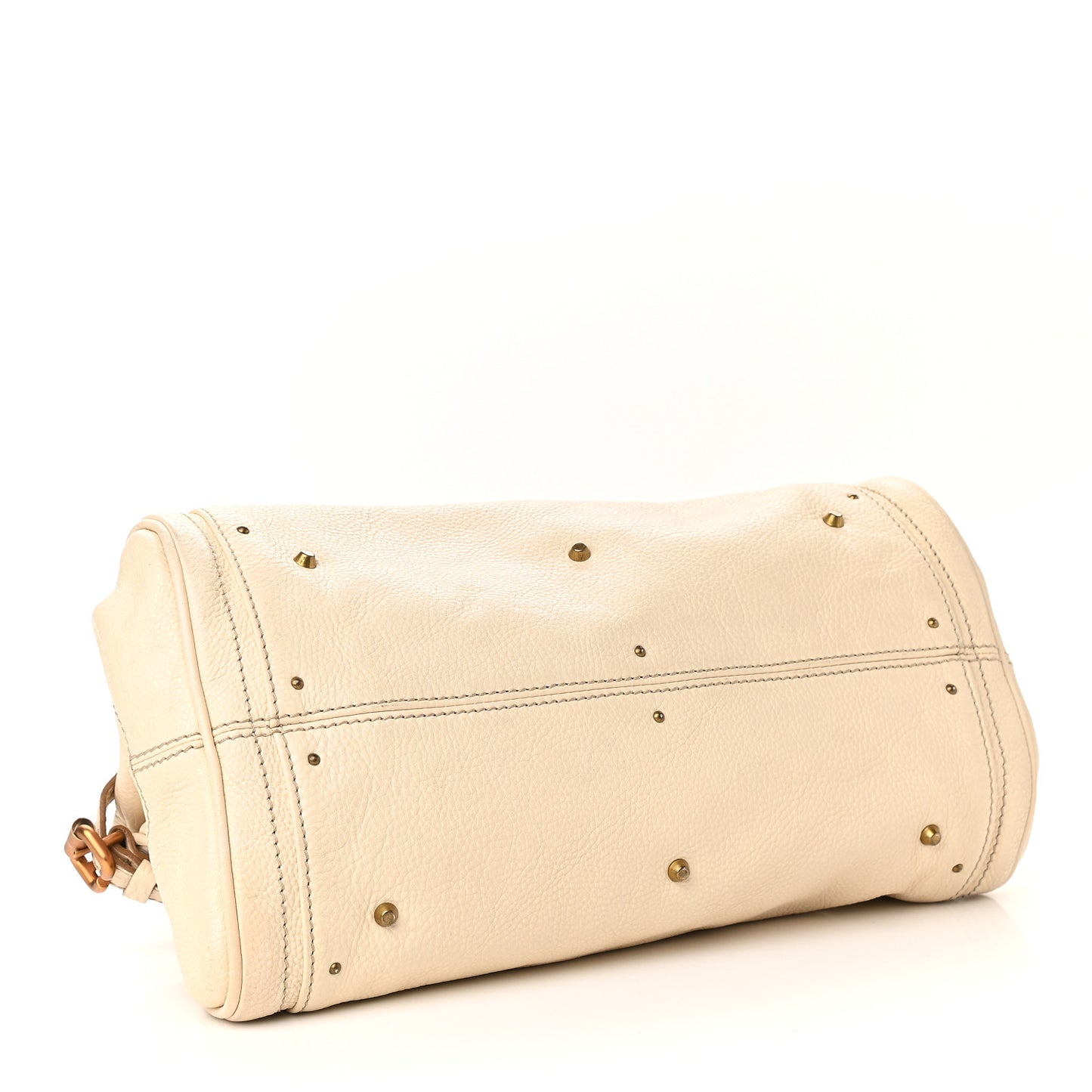 Calfskin Medium Paddington Satchel Off White