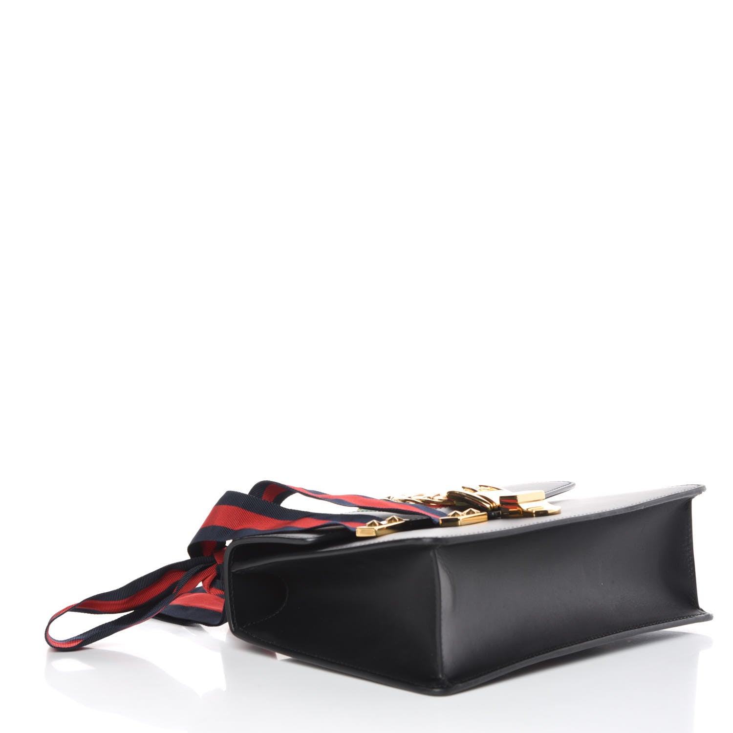 Gucci Calfskin Small Sylvie Shoulder Bag Black 5 of 15