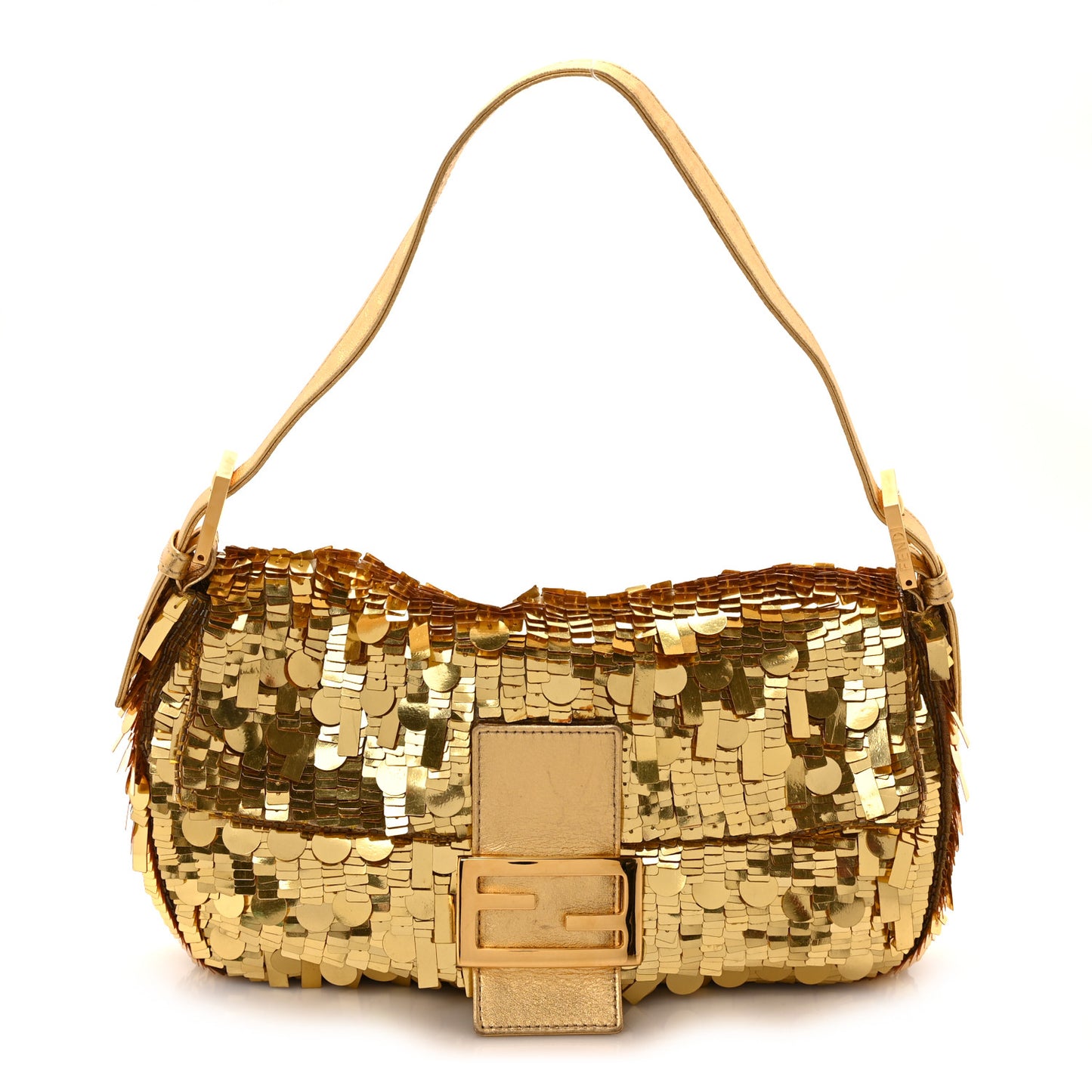 Sequin Paillettes Baguette Gold