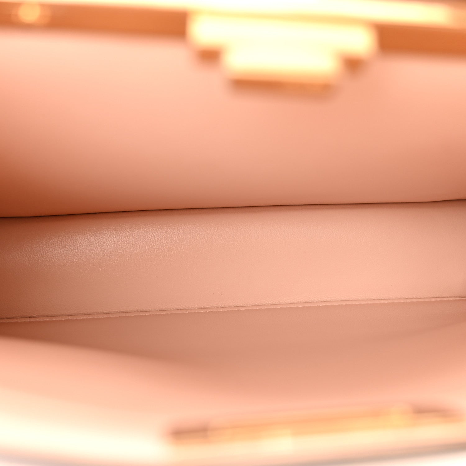 Fendi Vitello Seta Shiny Nappa Medium Peekaboo I SEE U Satchel Brandy Light Rose 6 of 10