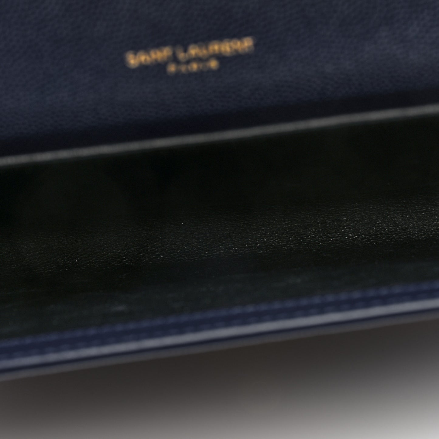 Grain De Poudre Monogram Uptown Chain Wallet Blue Charron