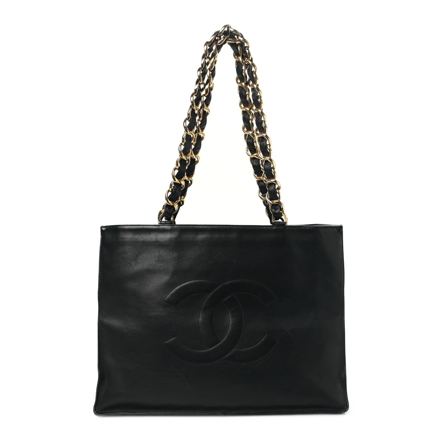 Chanel Lambskin Jumbo CC Shoulder Bag Black 1 of 10