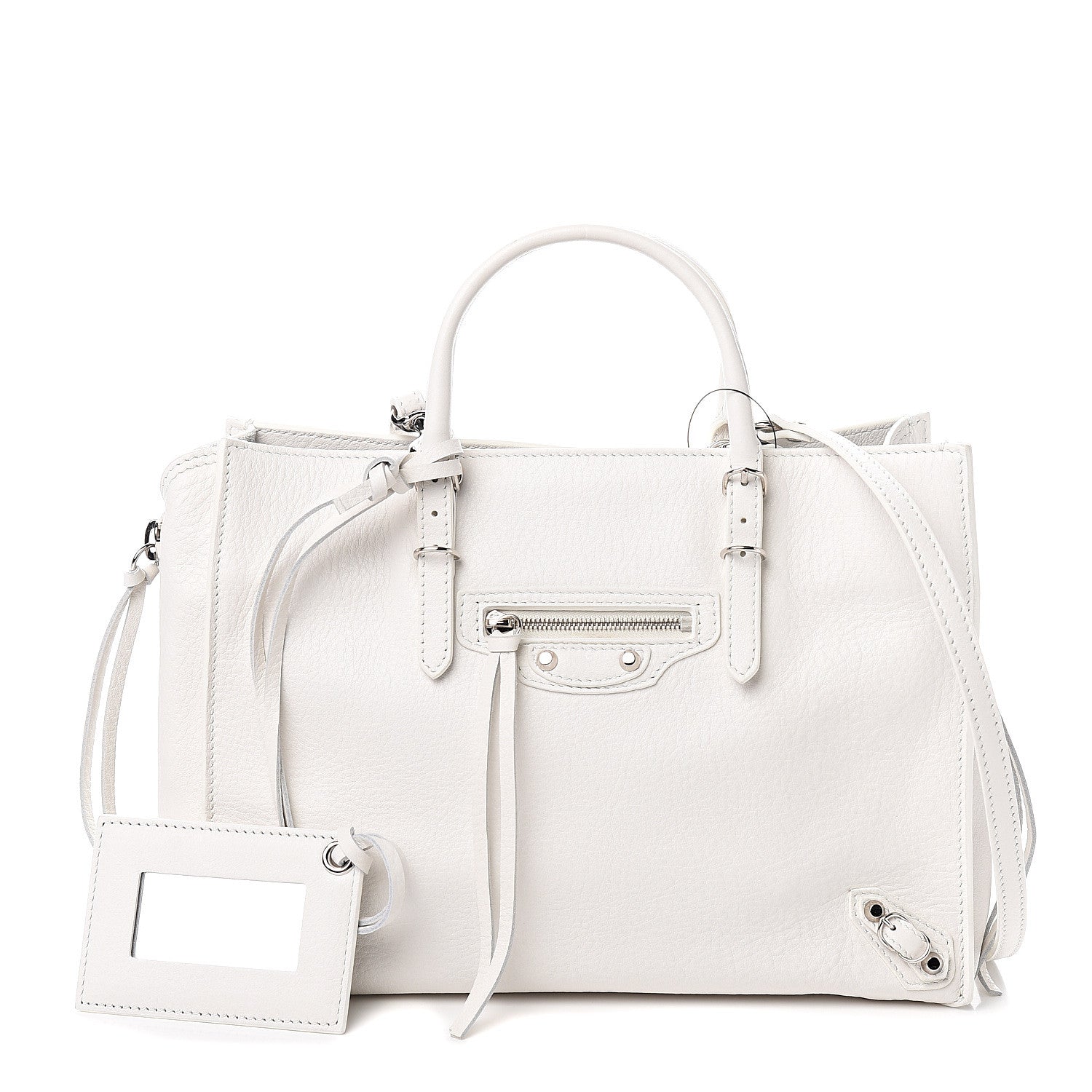Balenciaga Veau Papier A6 Zip Around Tote White 1 of 9