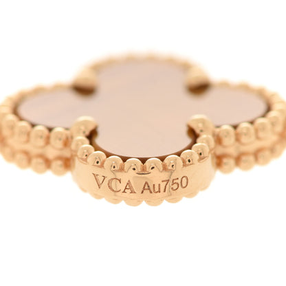 Van Cleef & Arpels 18K Yellow Gold Tiger Eye 5 Motifs Vintage Alhambra Bracelet 4 of 7
