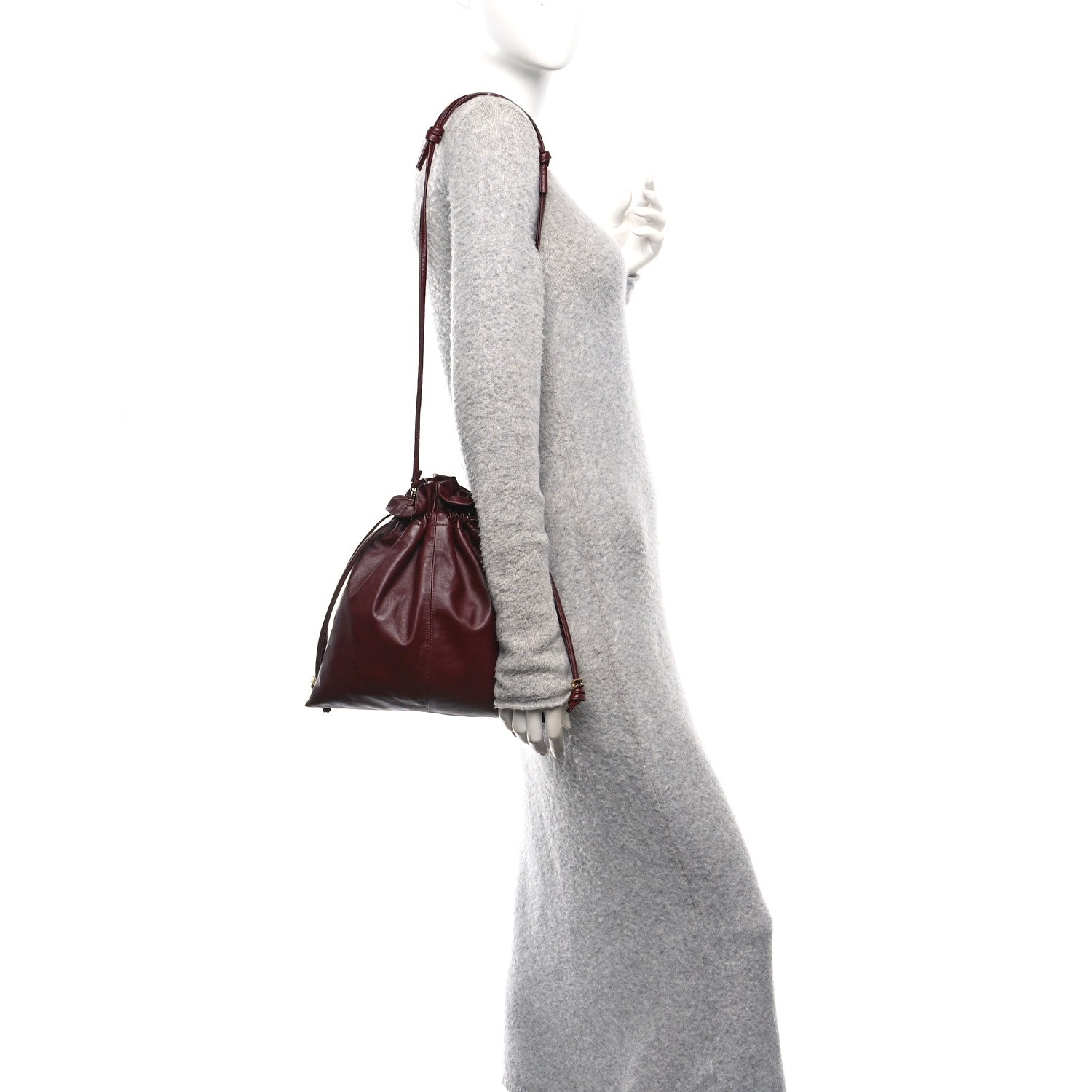 Celine Lambskin Small Crystal Pouch Syrah 2 of 10