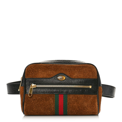 Gucci Suede Small Ophidia Belt Bag 95 38 Brown 1 of 9