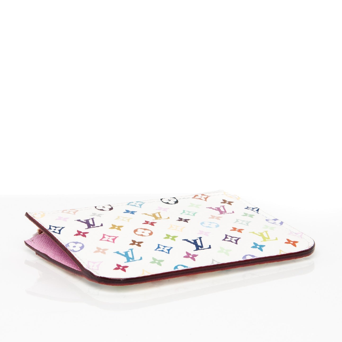 Monogram Multicolor Key Pouch White Litchi