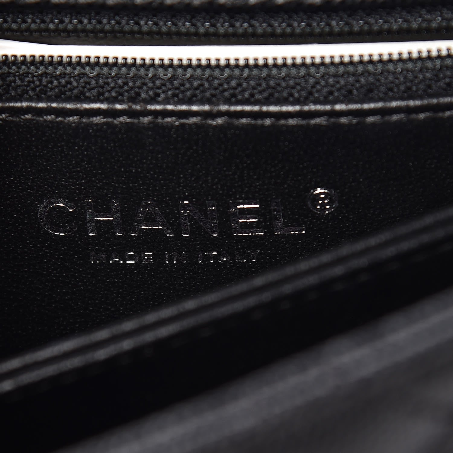Chanel Caviar Lizard Quilted Mini Coco Handle Flap Black 8 of 9
