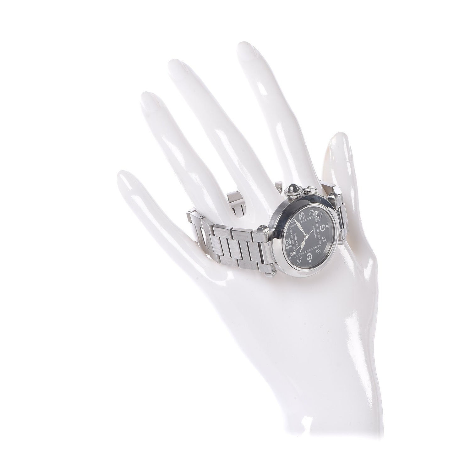 Stainless Steel 35mm Pasha C Automatic Watch Black