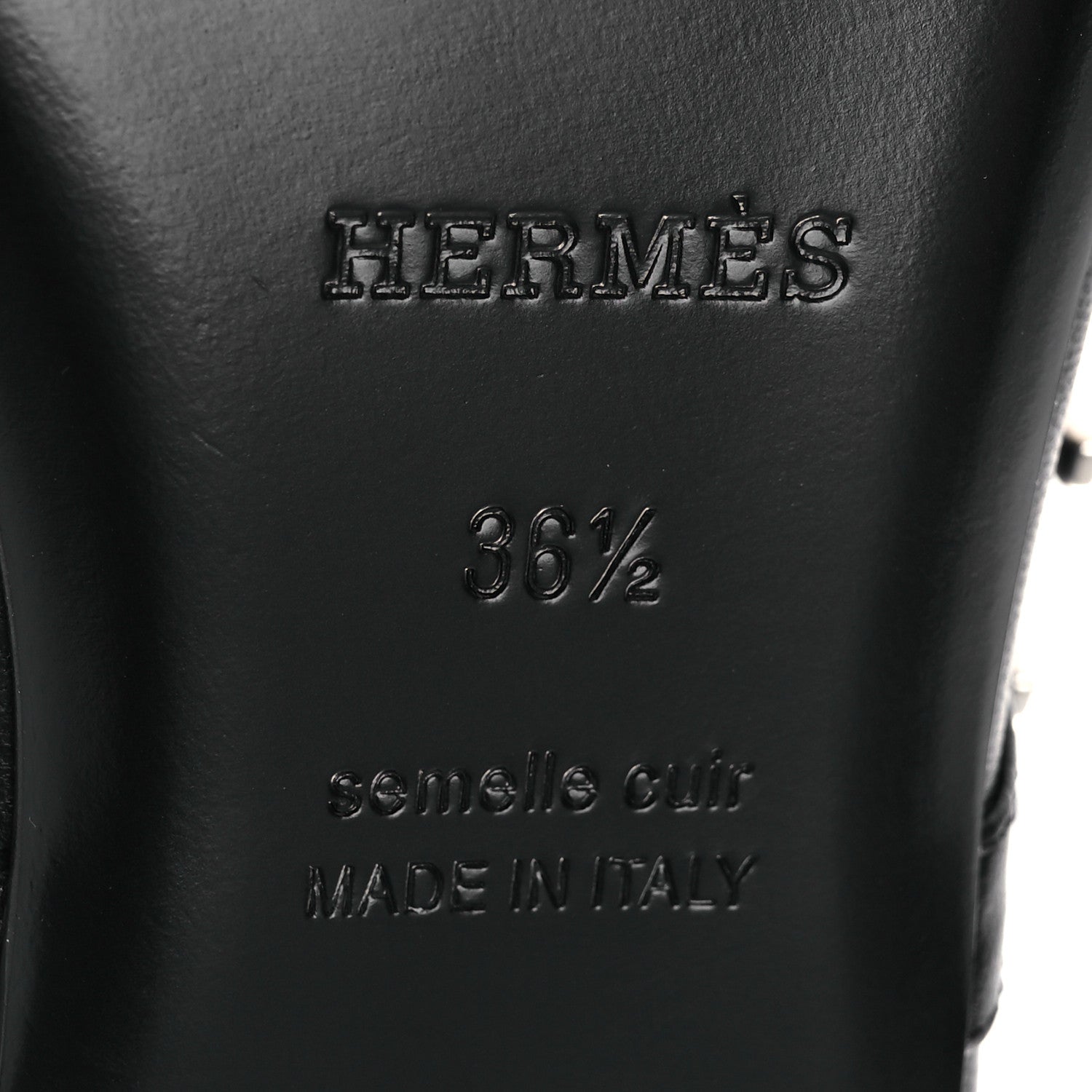 Hermes Goatskin Jane Ballet Flats 36.5 Black 8 of 11