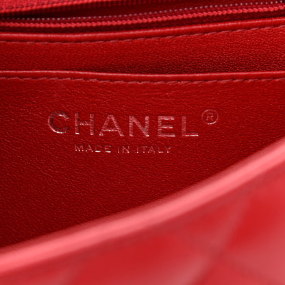 Chanel Lambskin Quilted Mini Square Flap Red 6 of 9