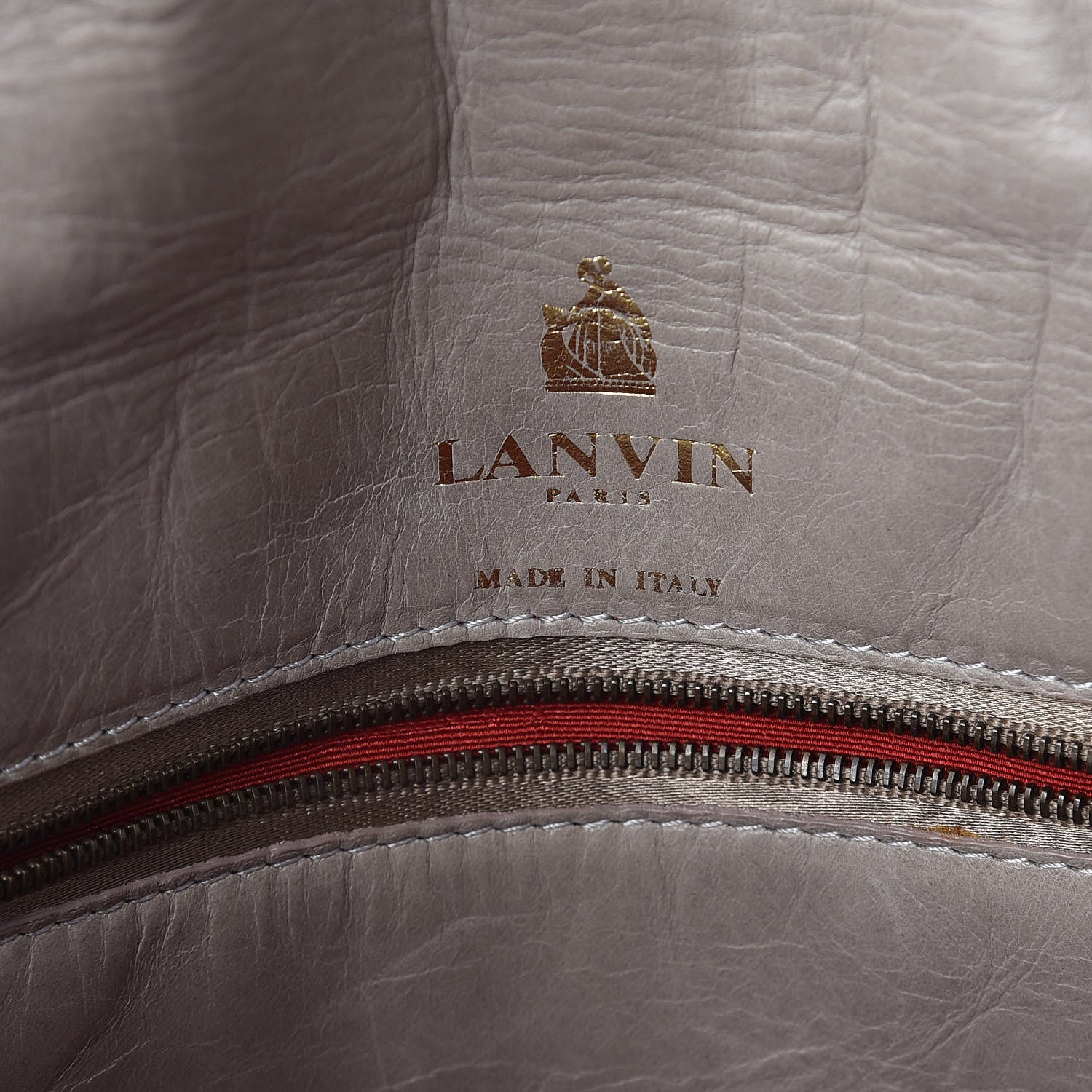 Lanvin Calfskin Quilted Medium Happy Shoulder Bag Grey 6 of 9