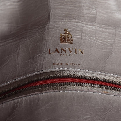 Lanvin Calfskin Quilted Medium Happy Shoulder Bag Grey 6 of 9