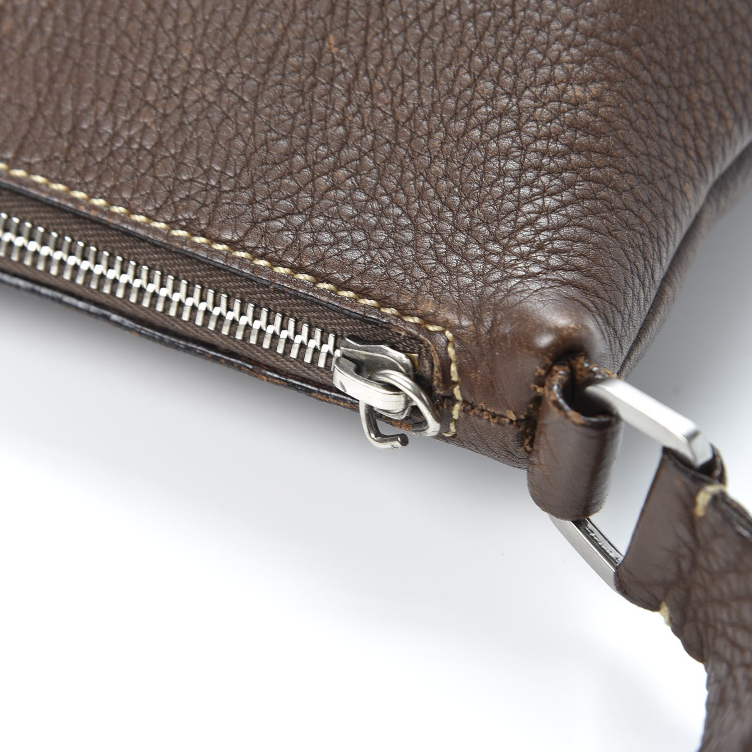 Prada Vitello Daino Shoulder Bag Bruciato 10 of 11