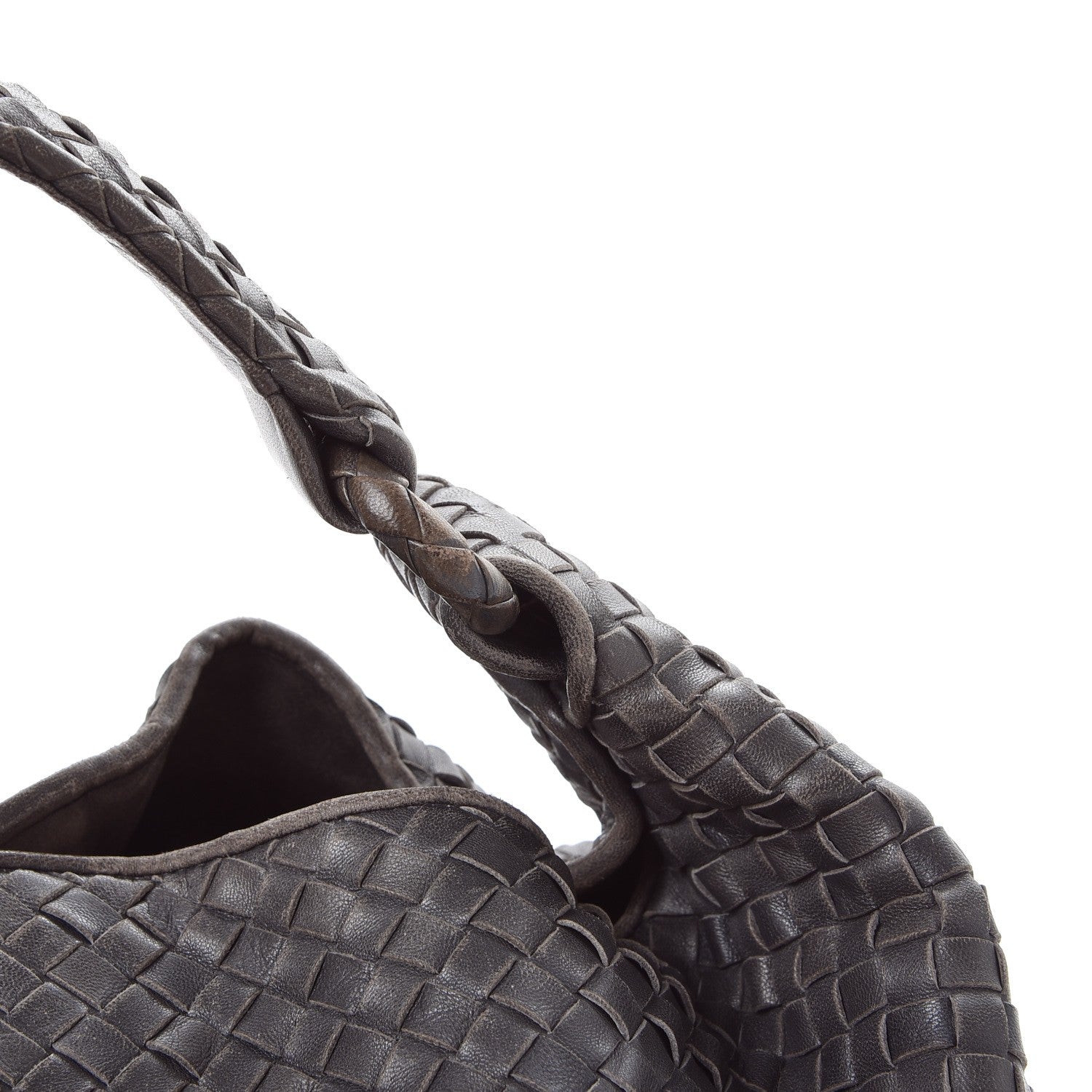Bottega Veneta Nappa Intrecciato Sloane Hobo Ferro Gray 18 of 20