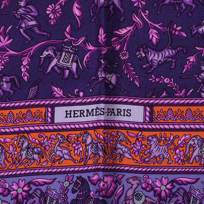 Hermes Silk Chasse En Inde Scarf 90 4 of 5