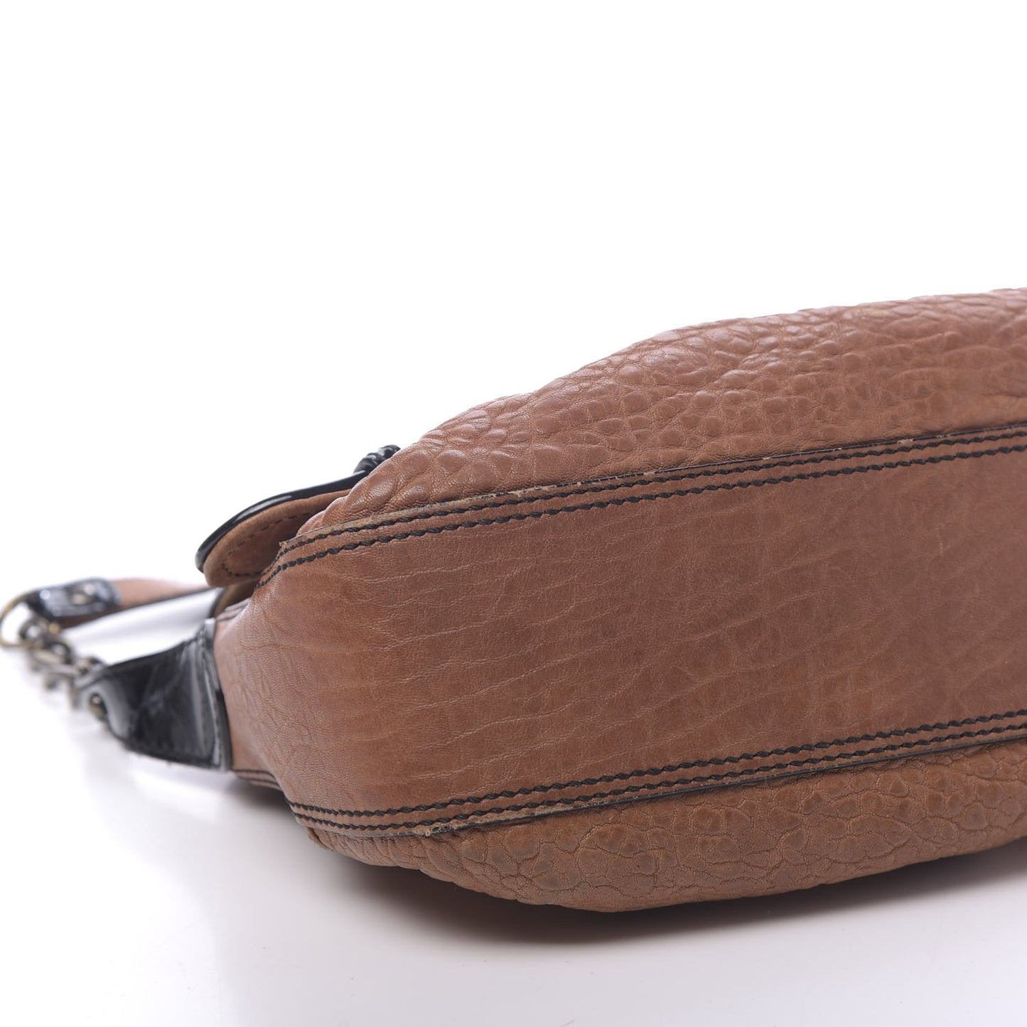 Nappa Patent B Bis Flap Bag Osso Black