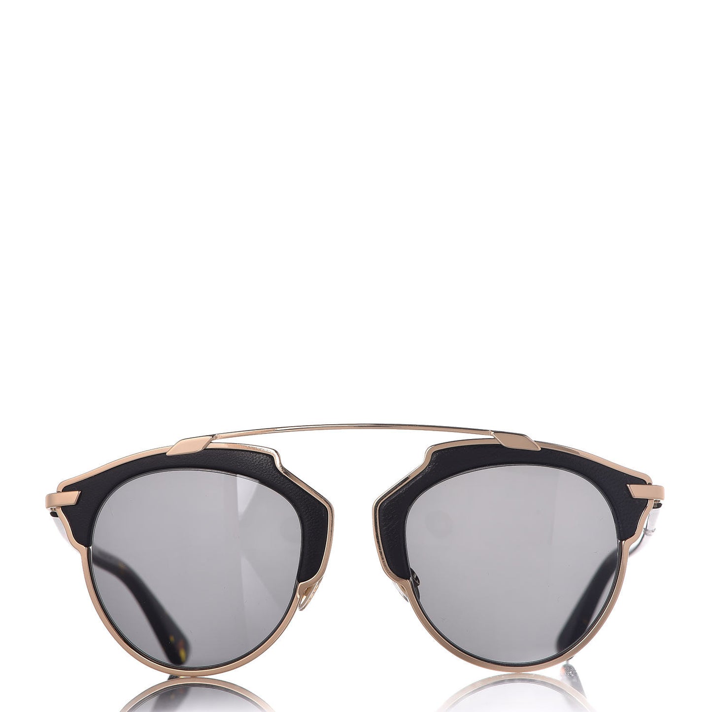 Metal Lambskin So Real Sunglasses Black