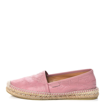Gucci Guccissima Signature Espadrilles 38 Rose Baby Candy 1 of 13
