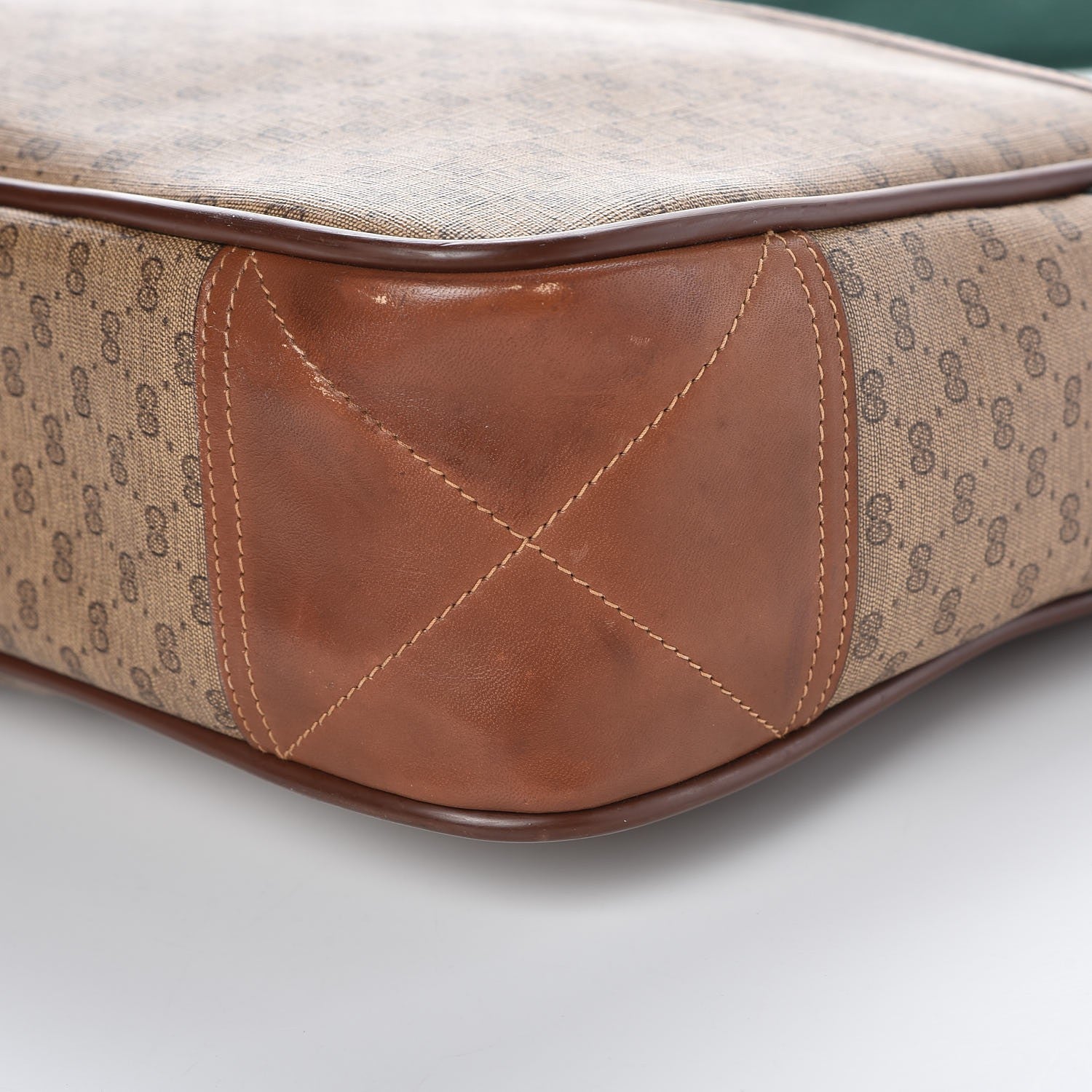 Gucci Min Vintage GG Supreme Monogram Web Messenger Bag Brown 14 of 14