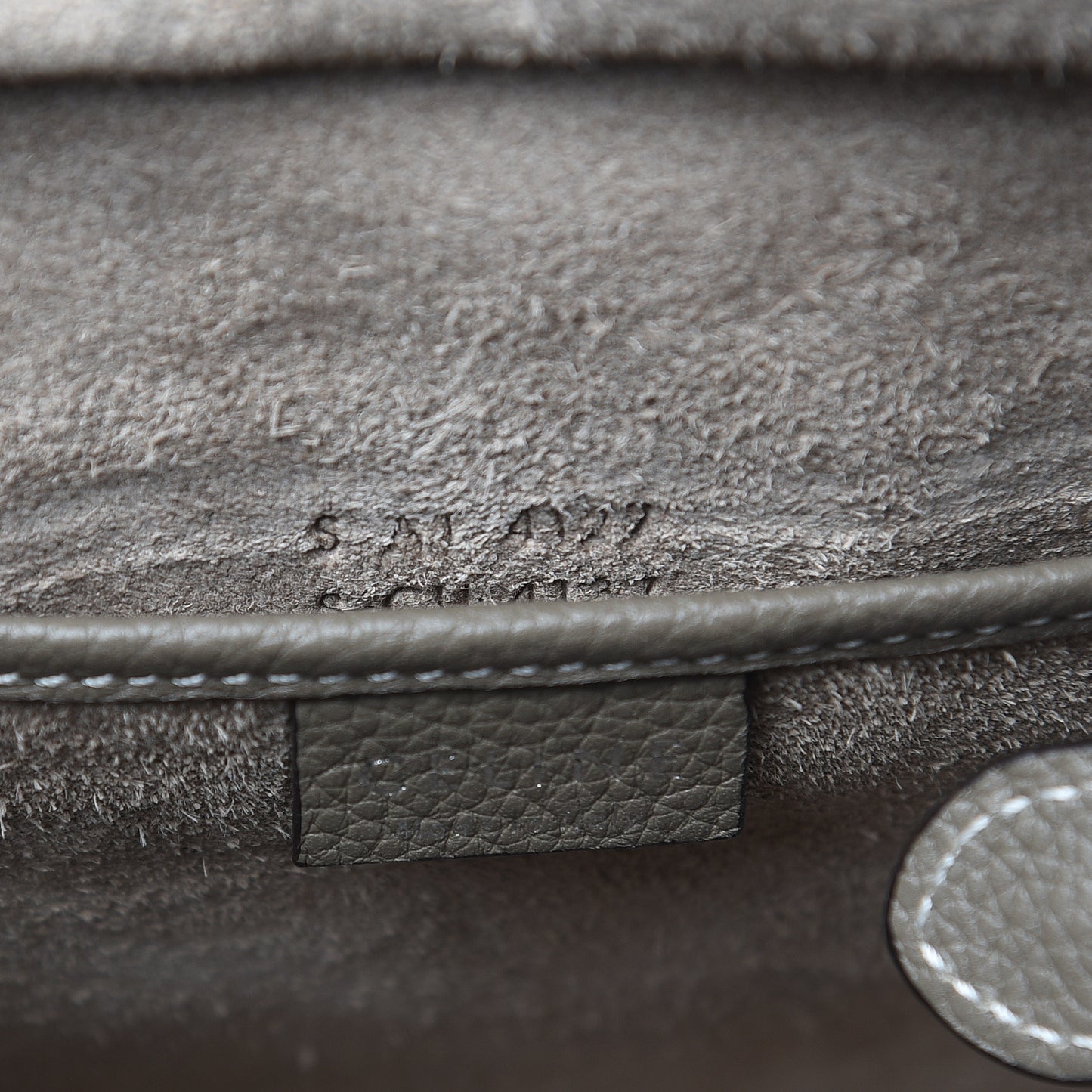 Drummed Calfskin Nano Luggage Souris