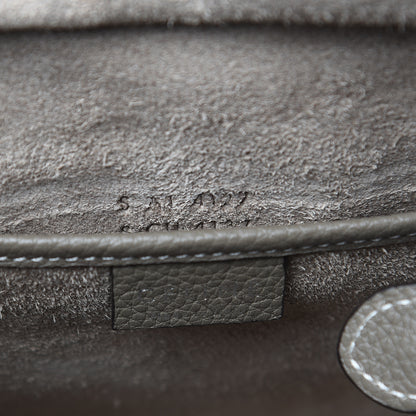Celine Drummed Calfskin Nano Luggage Souris 7 of 10