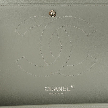 Chanel Caviar Quilted Jumbo Double Flap Grey 6 of 9
