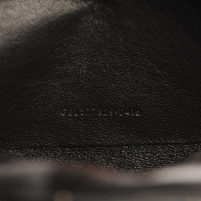 Saint Laurent Canvas Star Print Monogram Chain Wallet Gold Black 8 of 8