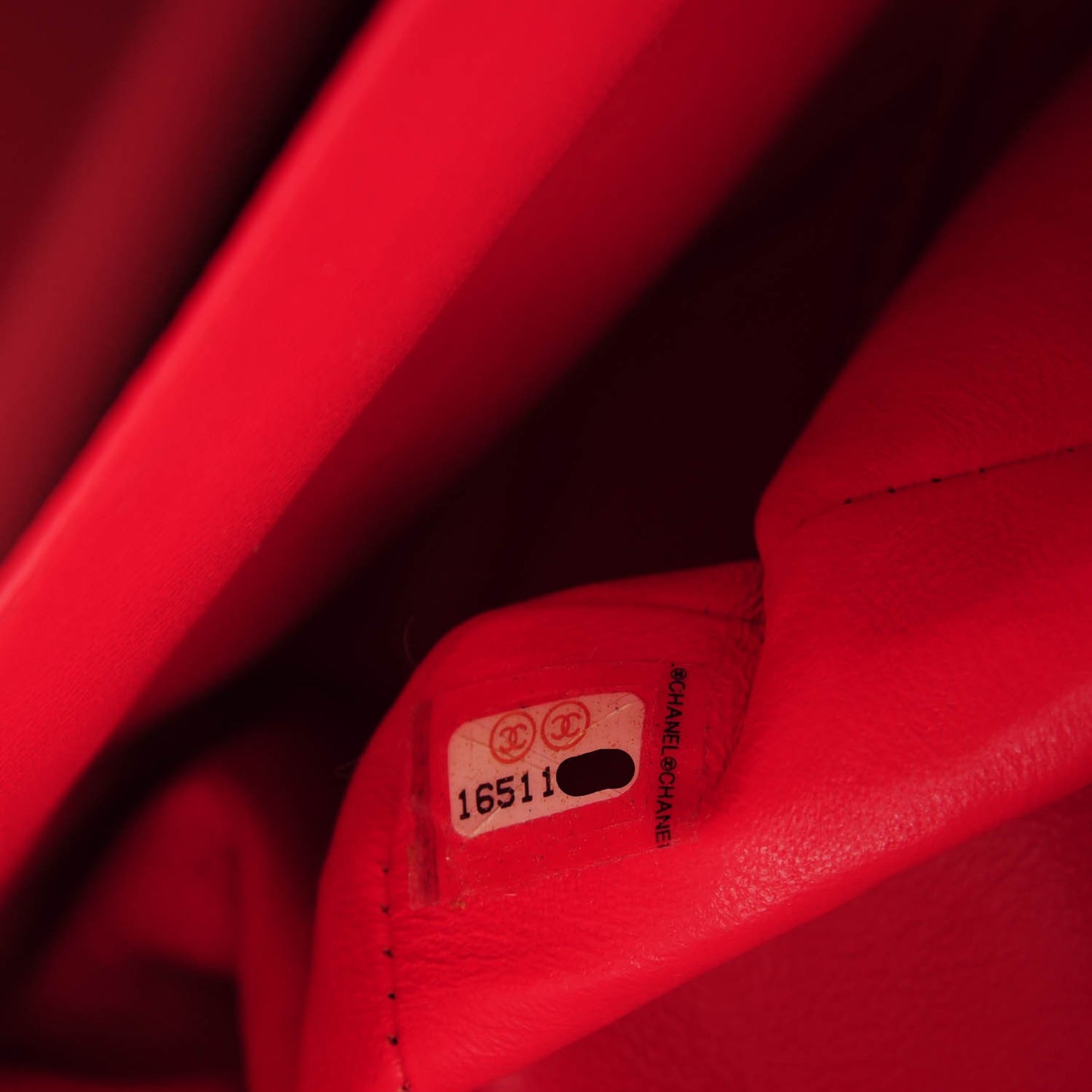 Patent Quilted Jumbo Double Flap Red